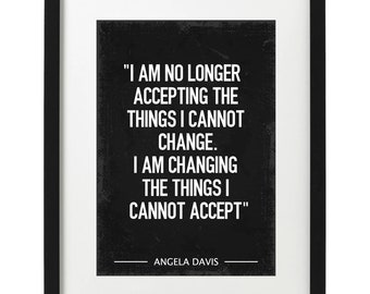 Angela Davis quote art print