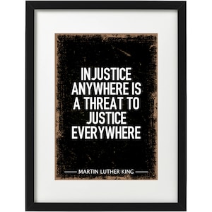 Martin Luther King quote art print