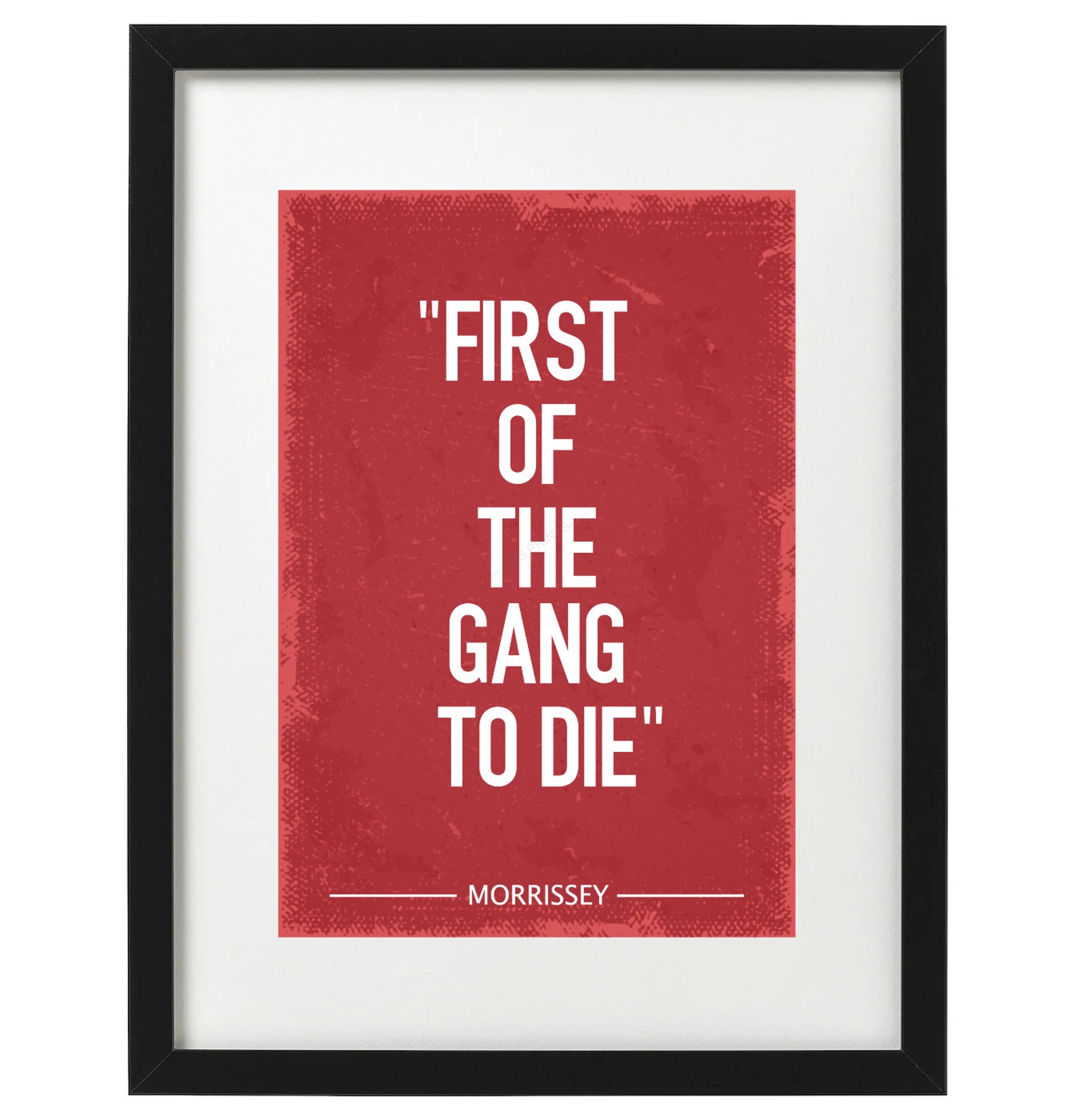 Morrissey First of the gang to