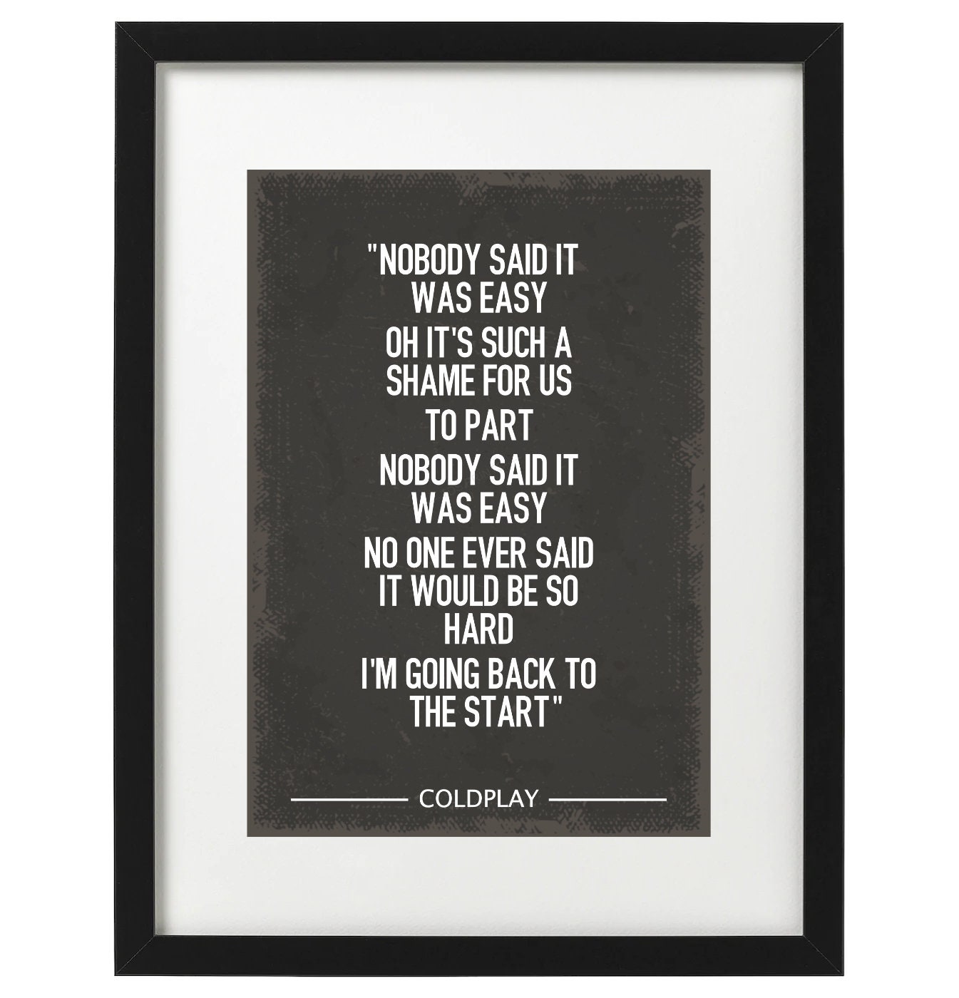 Coldplay The Scientist Lyrics Art Print Etsy Coldplay The Scientist Lyrics Art Print Etsy