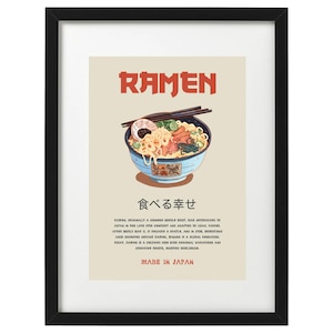 Ramen Japanese food art print