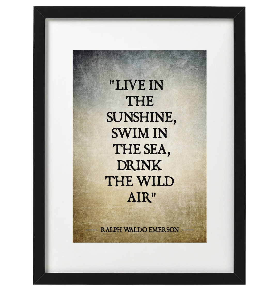 Ralph Waldo Emerson Quote Art Print - Etsy