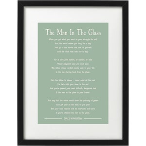 Dale Wimbrow The man in the glass art print