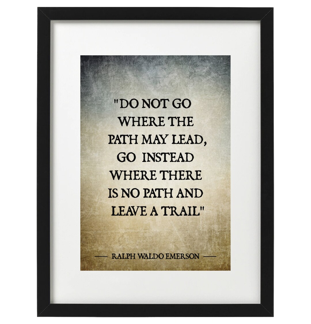 Ralph Waldo Emerson Quote Art Print - Etsy