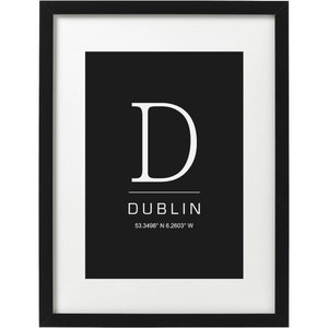 Dublin typography art print