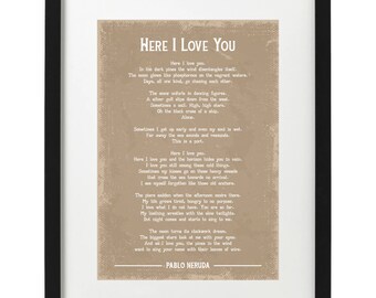Impression De Pablo Neruda Etsy France