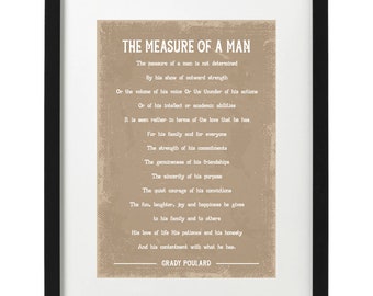 The Test of a Man Poem - Etsy