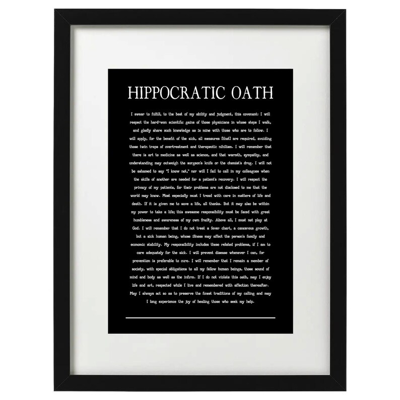 the-hippocratic-oath-art-print-etsy