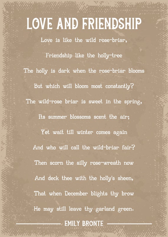 Poems About Life And Love And Friendship