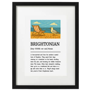 Brightonian definition / Brighton art print