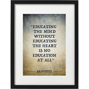 Aristotle philosophy quote art print