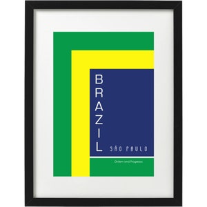 Sau Paulo Brazil art print