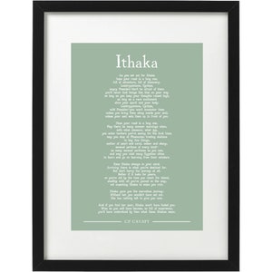 C P Cavafy Ithaka Gedicht Kunstdruck