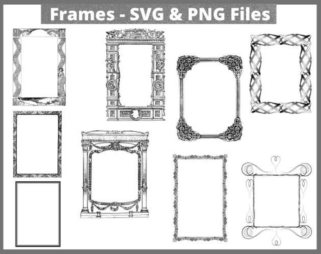 Frames SVG Frame Svg Label Svg Frame Bundle Sign Svg - Etsy UK