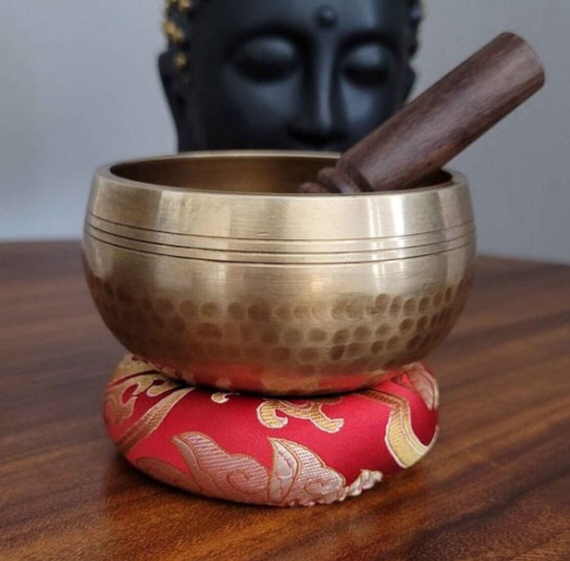 Tibetan Singing Bowl & Mallet Set for Yoga Meditation Sound Etsy