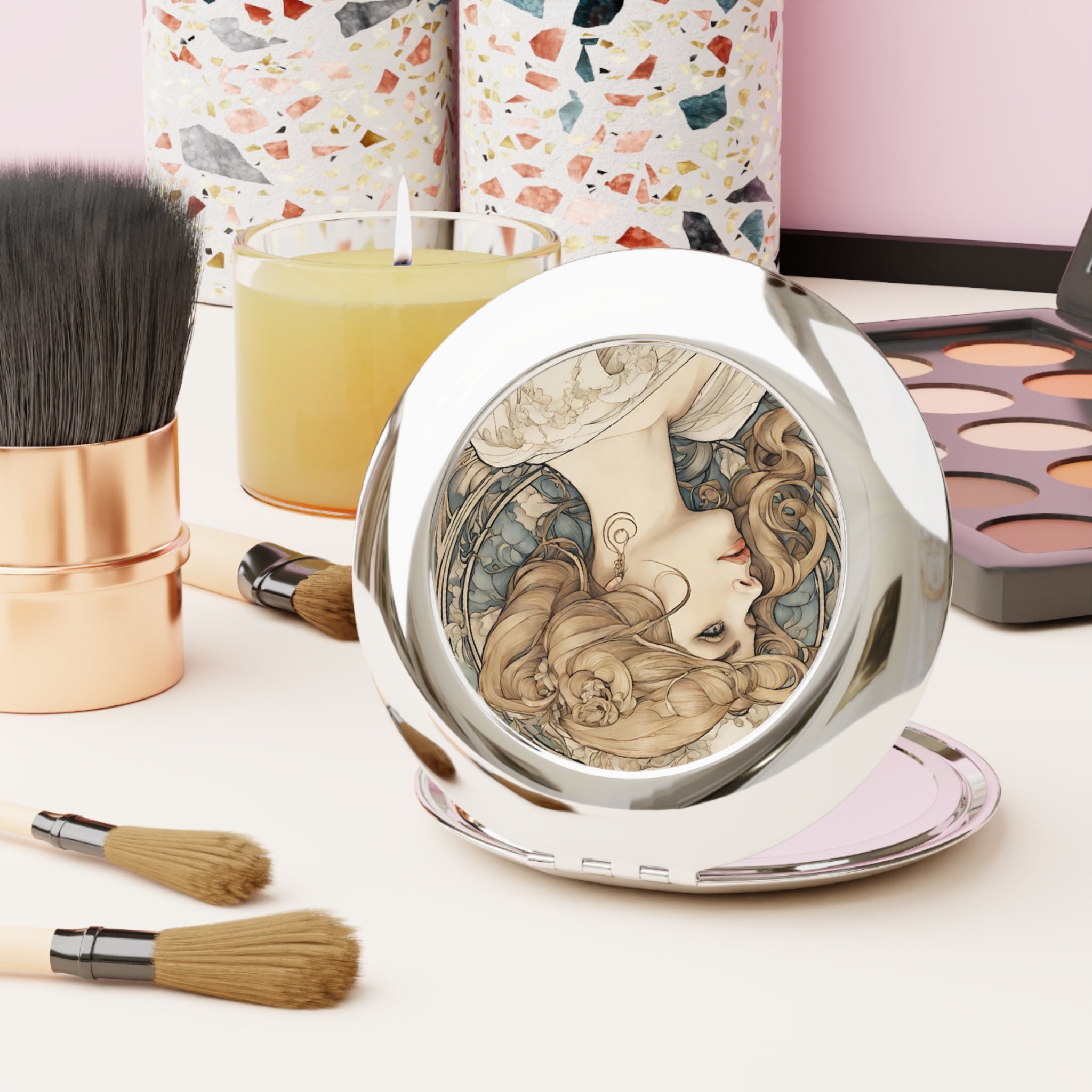 Discover My Golden Darling - Compact Travel Mirror, Birthday Gift, Travel Pocket Mirror