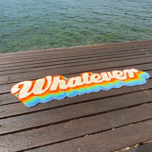 Whatever Rainbow Fluffy Tufted Rug / %100 Handmade - Etsy