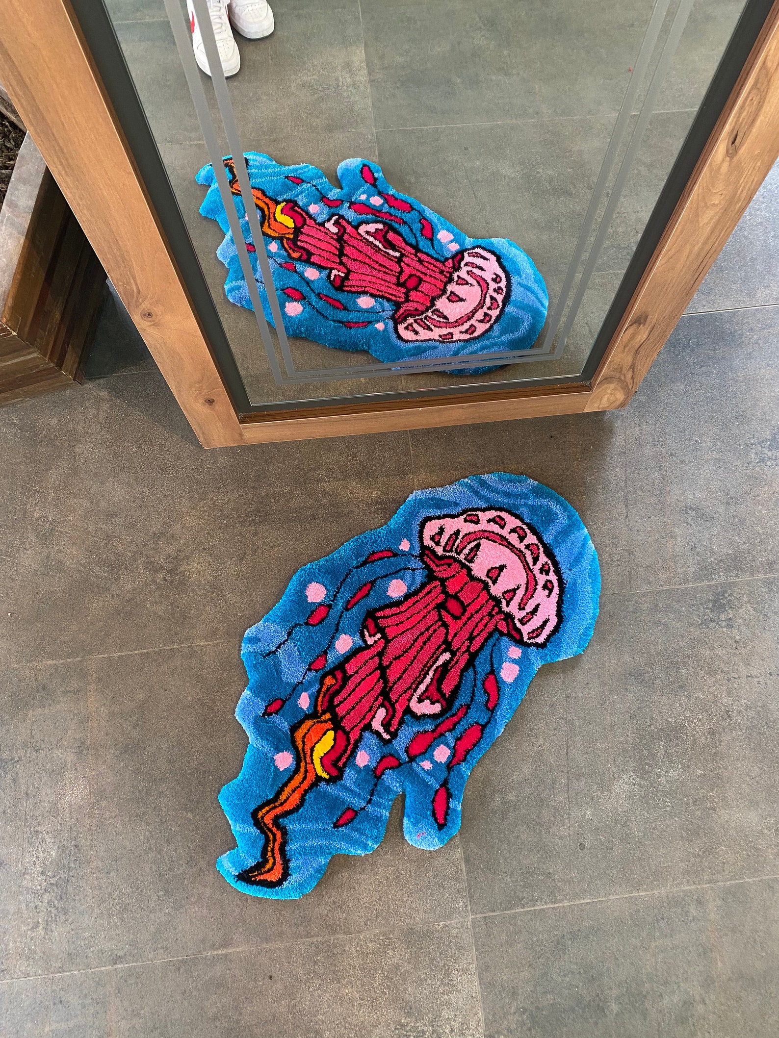 Floating Jellyfish Fluffy Tufted Rug / %100 Handmade - Etsy