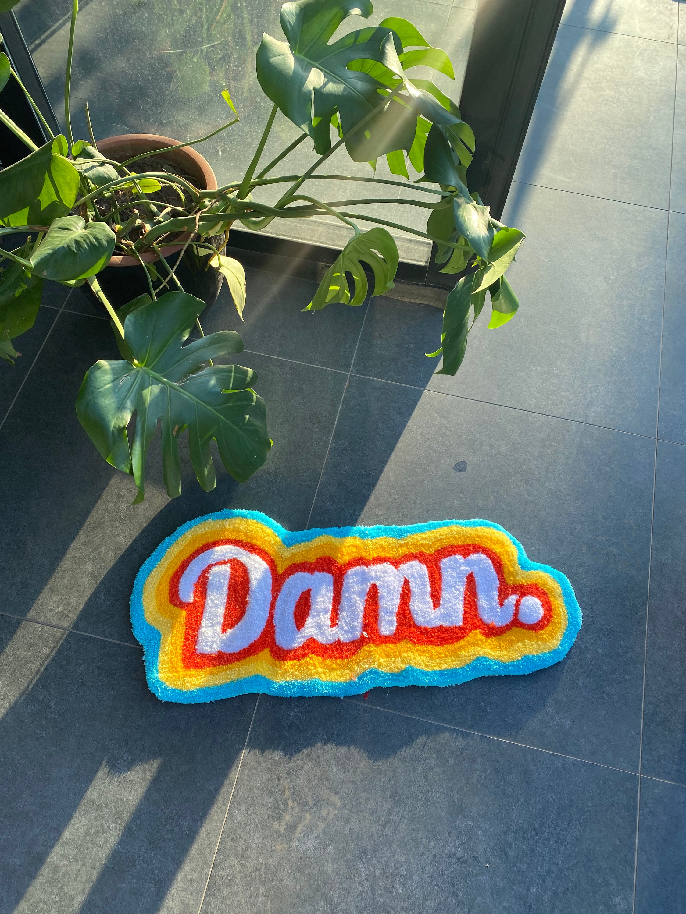 Damn Rainbow Fluffy Tufted Rug / %100 Handmade - Etsy