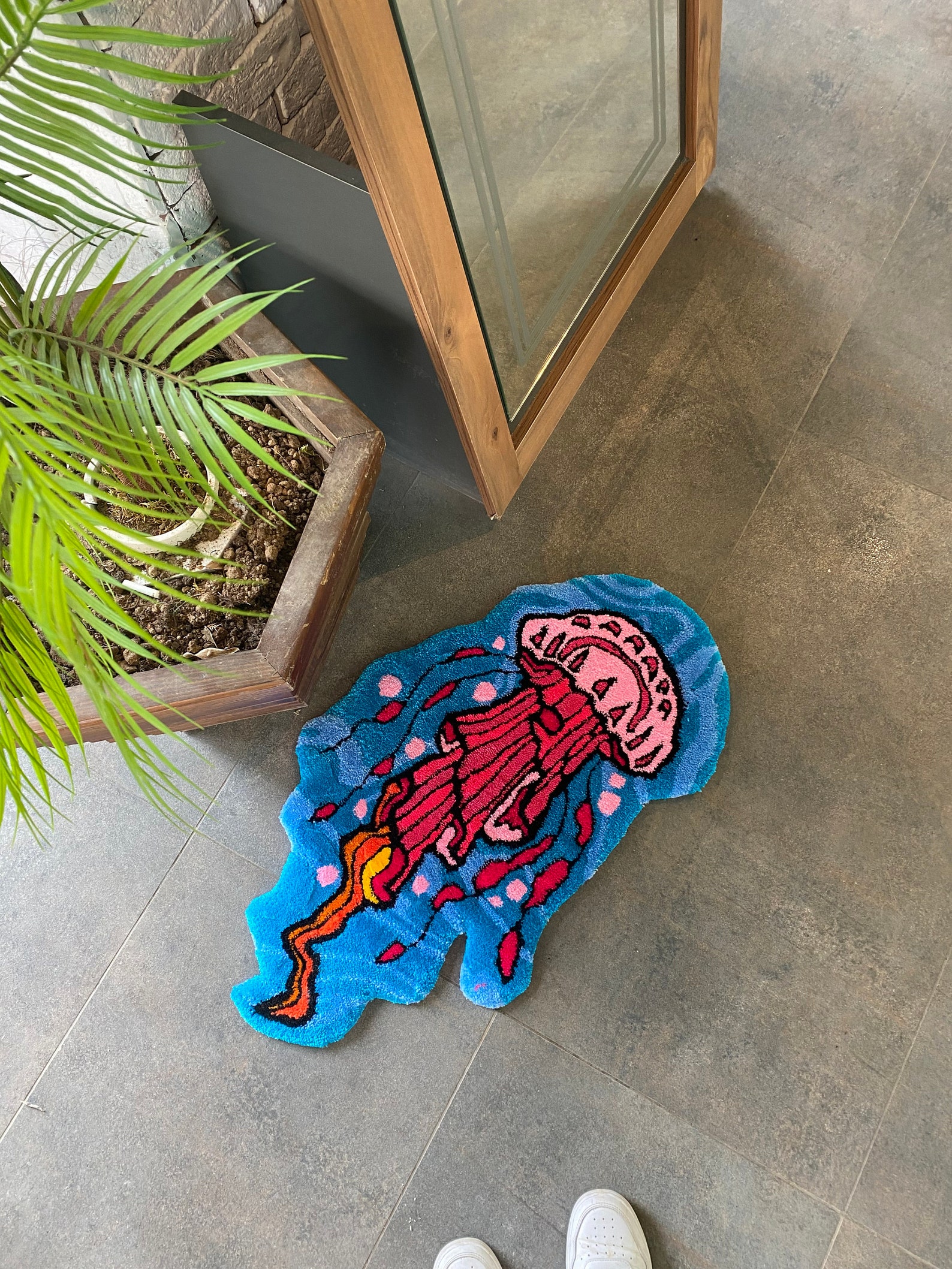 Floating Jellyfish Fluffy Tufted Rug / %100 Handmade - Etsy