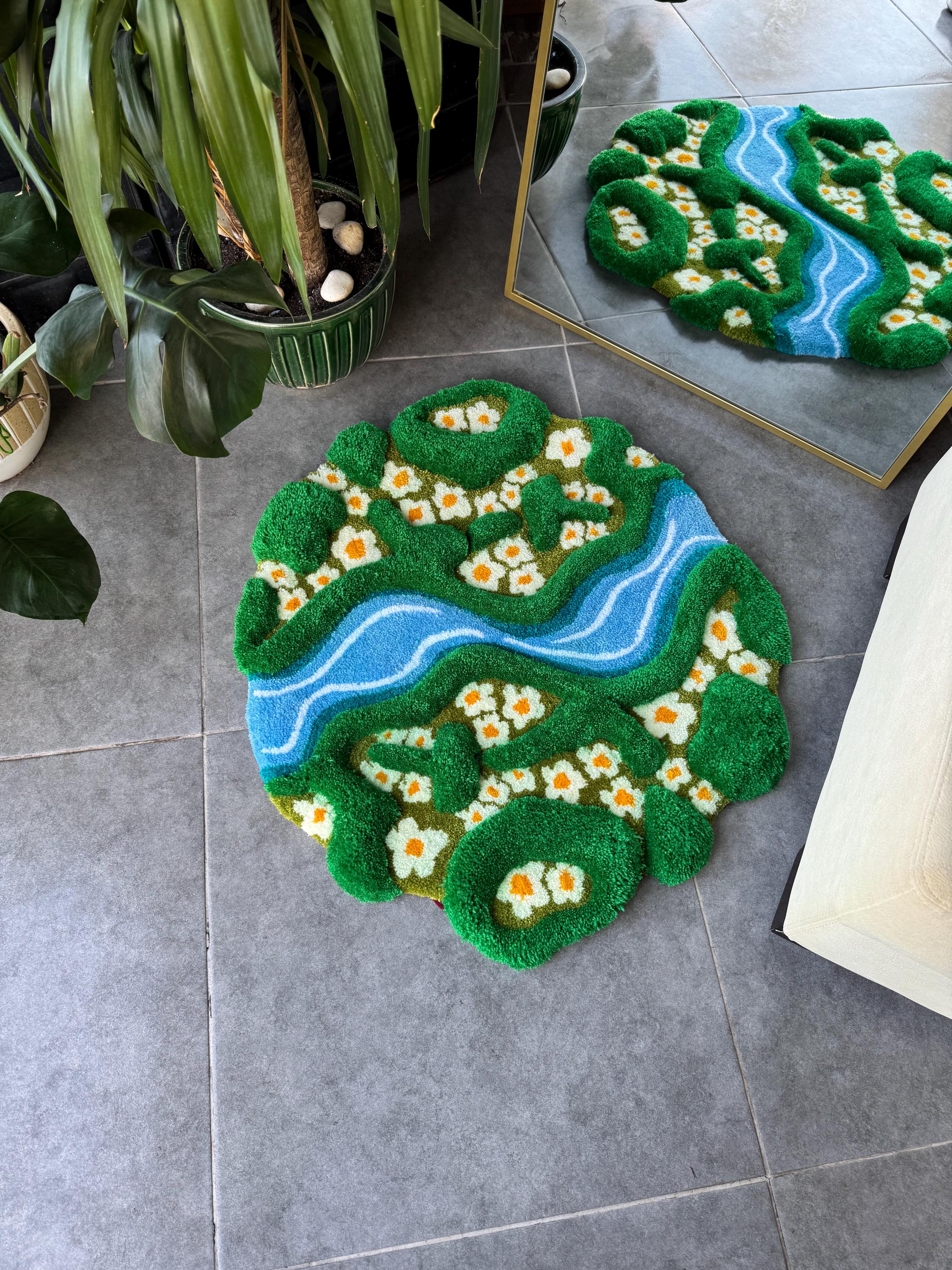 Daisy & River 3D Fluffy Handmade Tufted Rug - Etsy