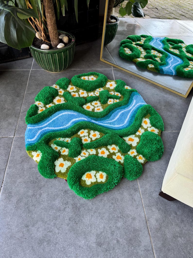 River Rug Custom Daisy & River 3D Fluffy Handmade Tufted Rug - Etsy
