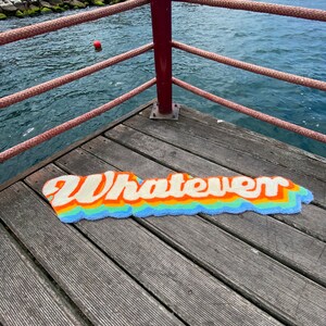 Whatever Rainbow Fluffy Tufted Rug / %100 Handmade - Etsy