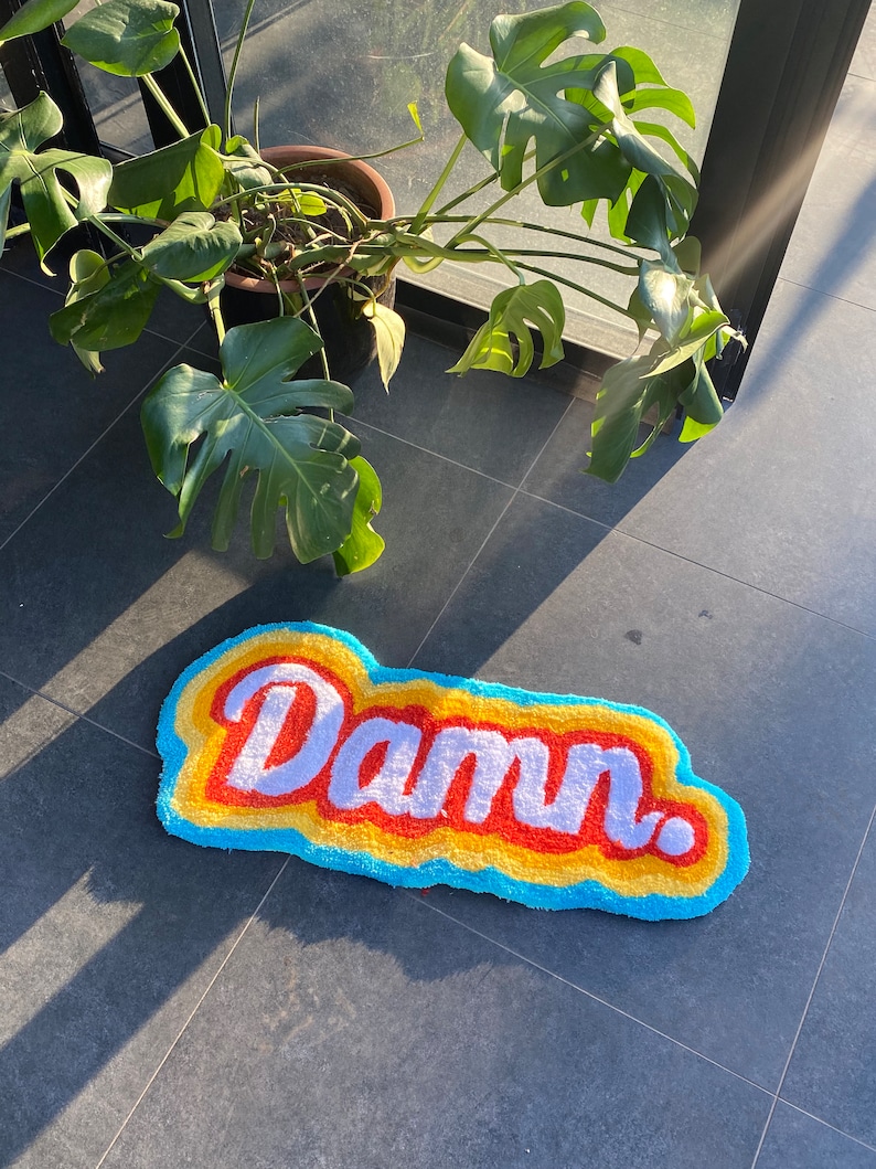 Damn Rainbow Fluffy Tufted Rug / %100 Handmade - Etsy