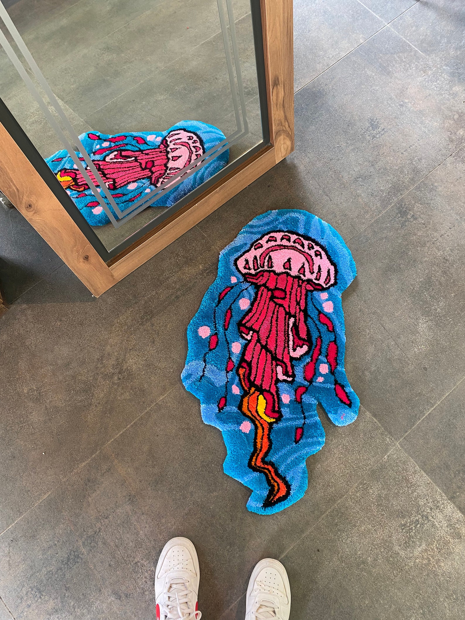 Floating Jellyfish Fluffy Tufted Rug / %100 Handmade - Etsy