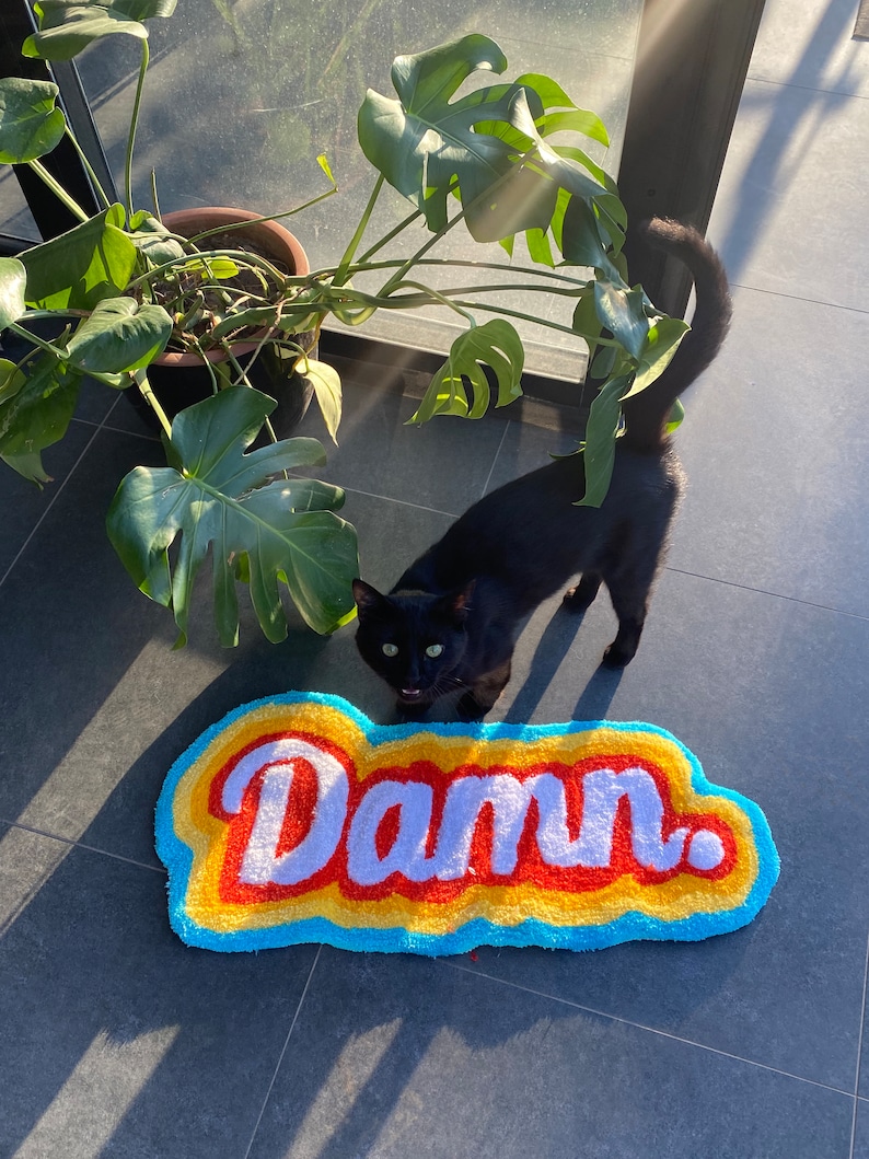 Damn Rainbow Fluffy Tufted Rug / %100 Handmade - Etsy