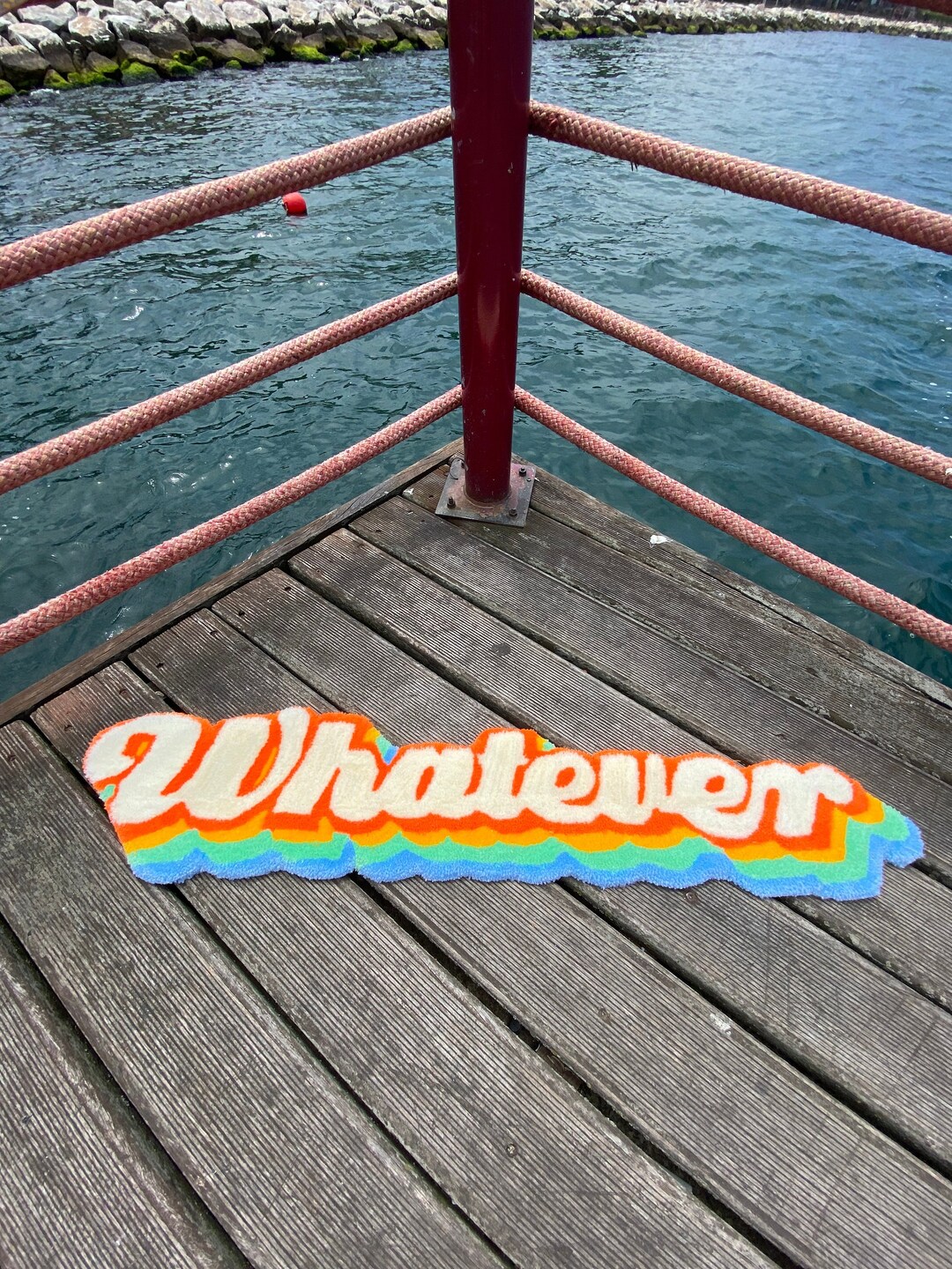 Whatever Rainbow Fluffy Tufted Rug / %100 Handmade - Etsy