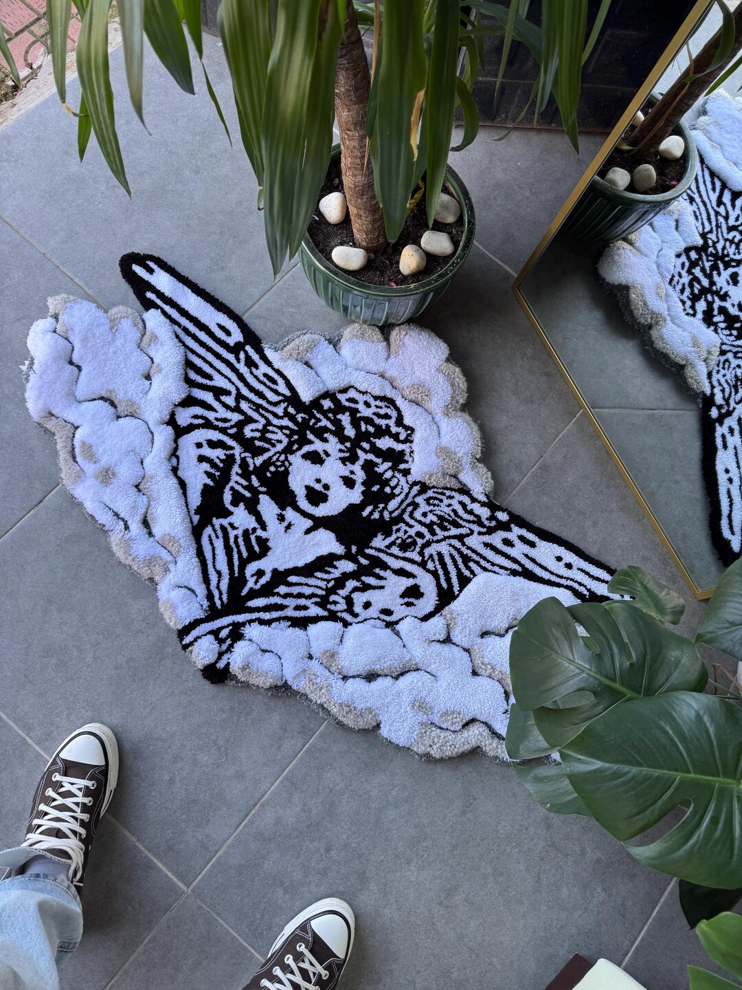 Angel in the Clouds 3D Fluffy Handmade Tufted Rug - Etsy