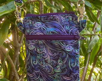 SOLD  Crossbody cell phone bag, iPhone, Smartphone, Cell phone shoulder bag, Cell phone purse, Small Purse, Gift for Her, Handmade in USA