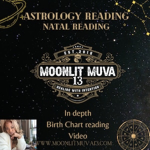 Personalized accurate natal chart and tarot reading intuitive guidance messages from spirit video response