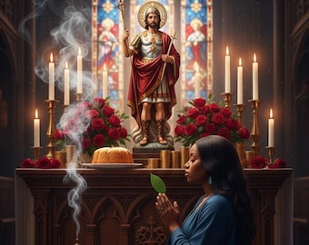 Servicio de oración y oficio de altar en la iglesia de San Expedito, con velas (video incluido).