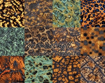 Tortoiseshell Seamless Repeats - Digital Download Printable