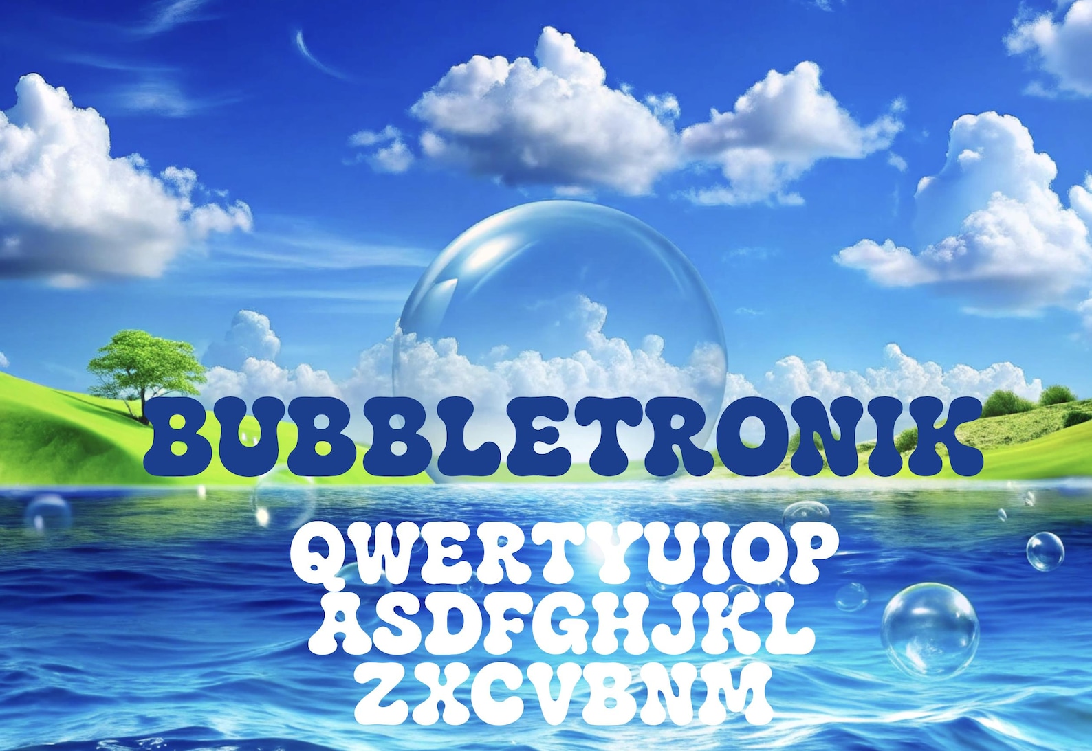 Frutiger Aero Font - Bubbletronik - Installable .OTF for Y2k Vibes ...