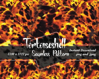 Tortoiseshell Seamless Repeat - Digital Download Printable