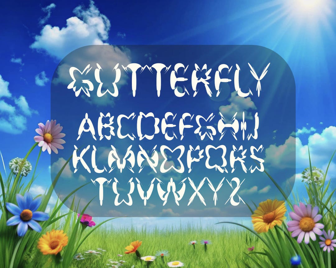 Frutiger Aero Font Gutterfly Commercial License A Psychedelic Font Frutiger Aero Font Gutterfly Commercial License A Psychedelic Font