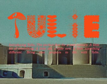 Tulie - Commercial License - An Eclectic Font for the New Century - .OTF - Digital Download