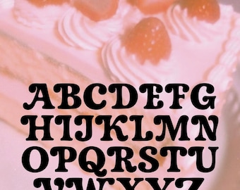 Popberry - Kawaii Classic Shoujo Manga Inspired Font - .OTF Installable Font - Uppercase Typeface - Commercial License - Instant Download