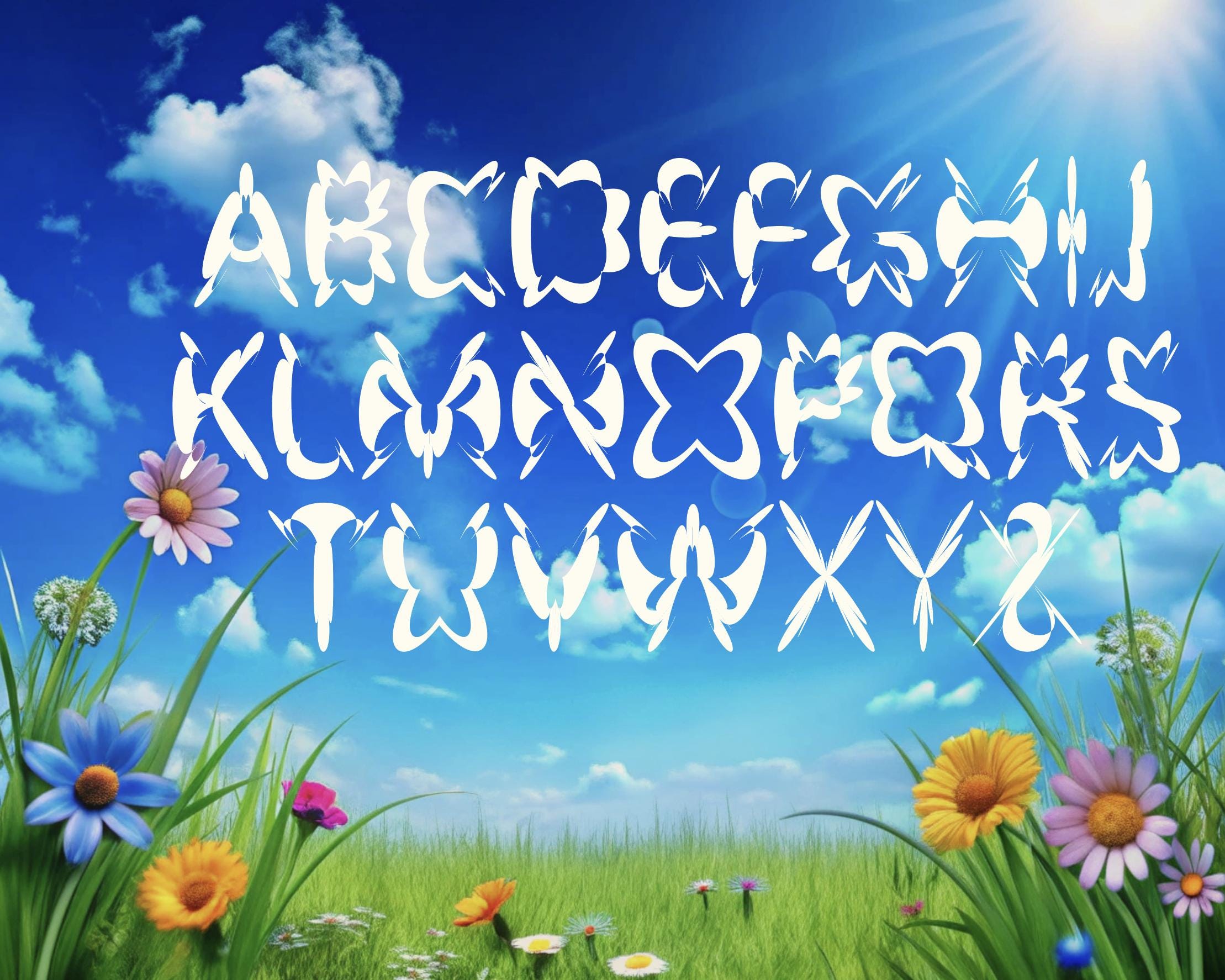 Frutiger Aero Font Gutterfly Commercial License A Psychedelic Font Frutiger Aero Font Gutterfly Commercial License A Psychedelic Font