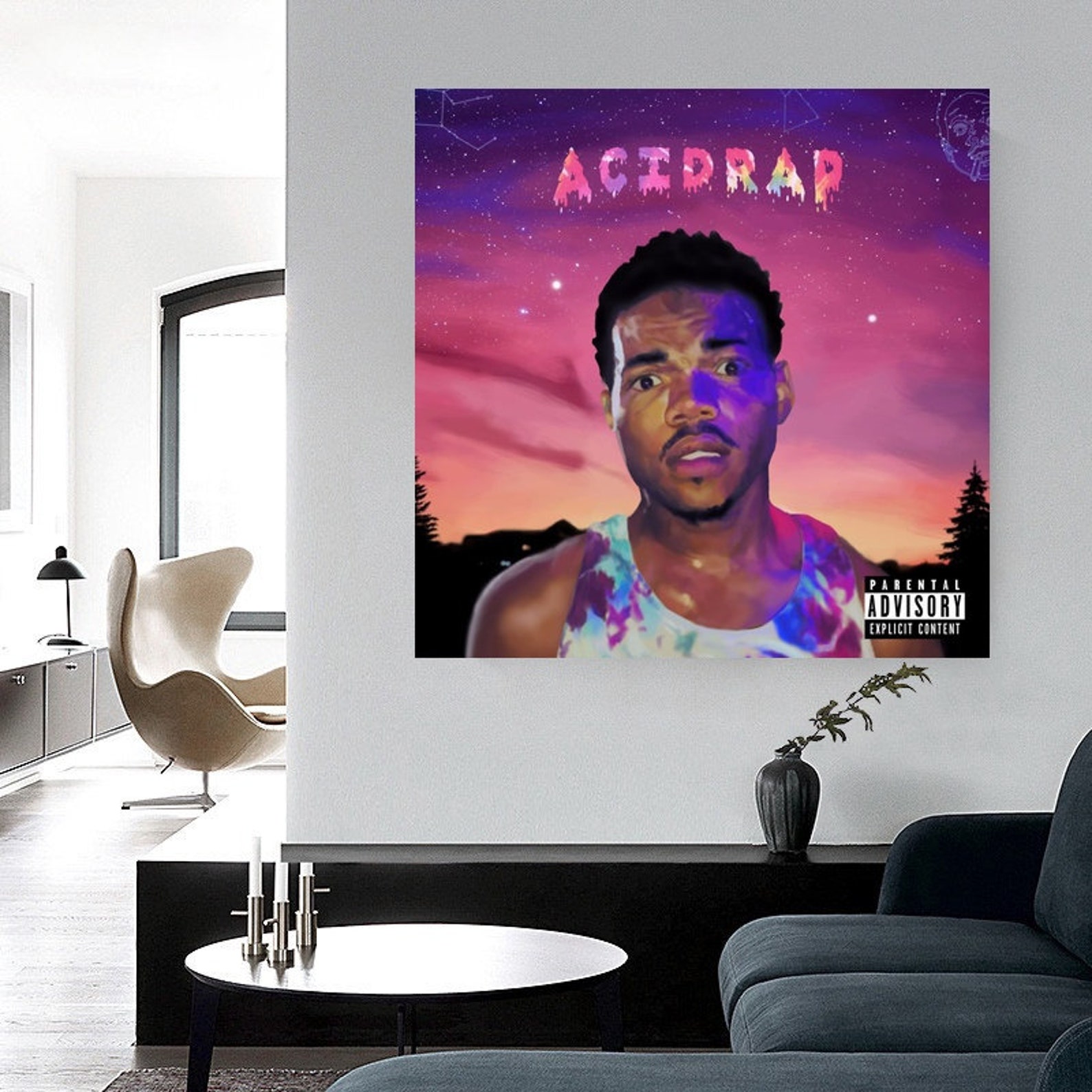 Chance the Rapper Acid Rap Poster Wall Art Canvas No Frame Etsy