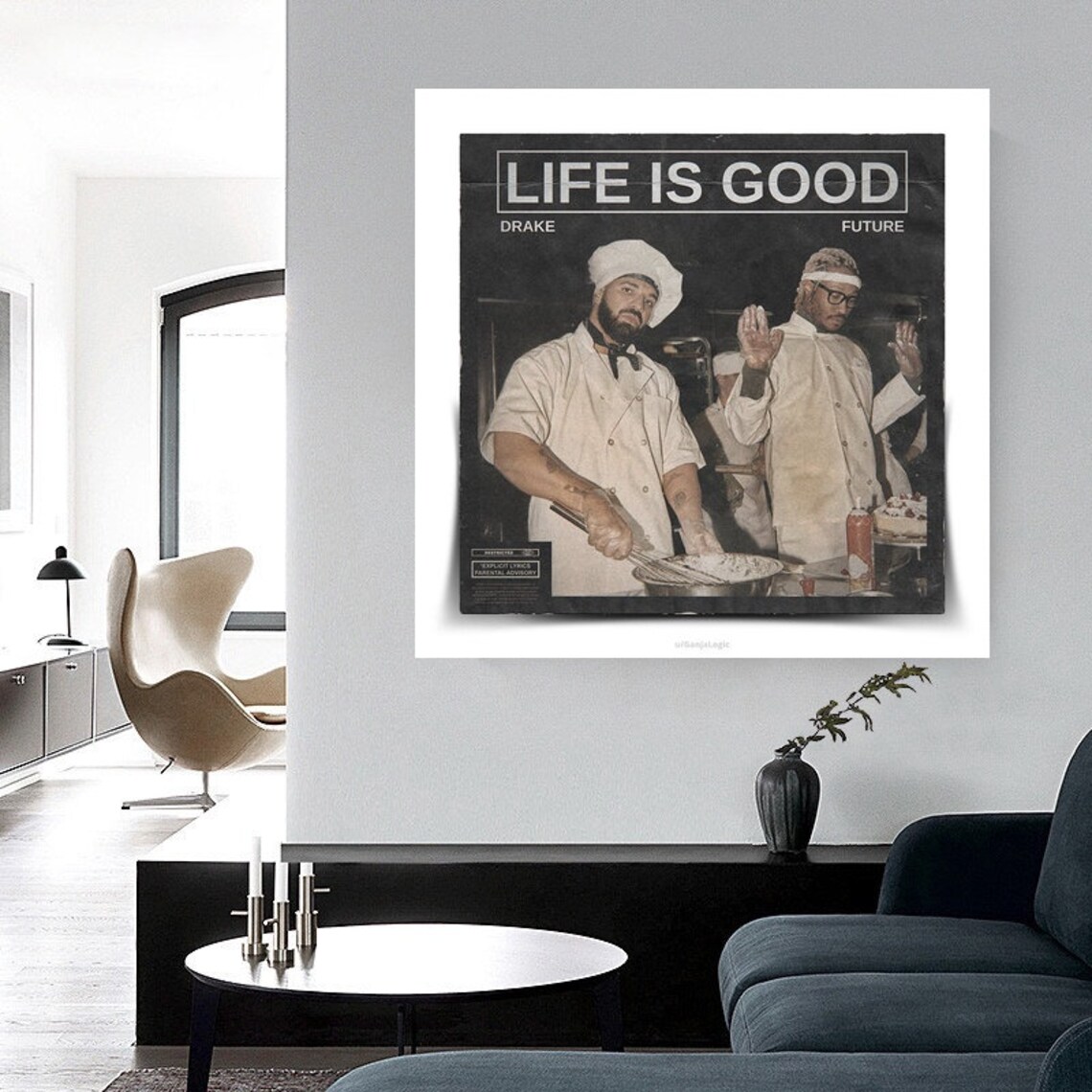 Future Life Is Good wall art canvas no frame poster Etsy