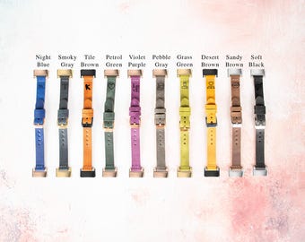 Leather Fitbit Charge 6/5/4/3 Band: Personalized Beaded Strap