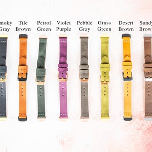 Leather Fitbit Inspire 3 2 1 Watch Band for Women, Personalized Fit Bit Inspire 3 2 1 HR Strap Girlfriend, Fitbit Luxe Watch Band Gift Her