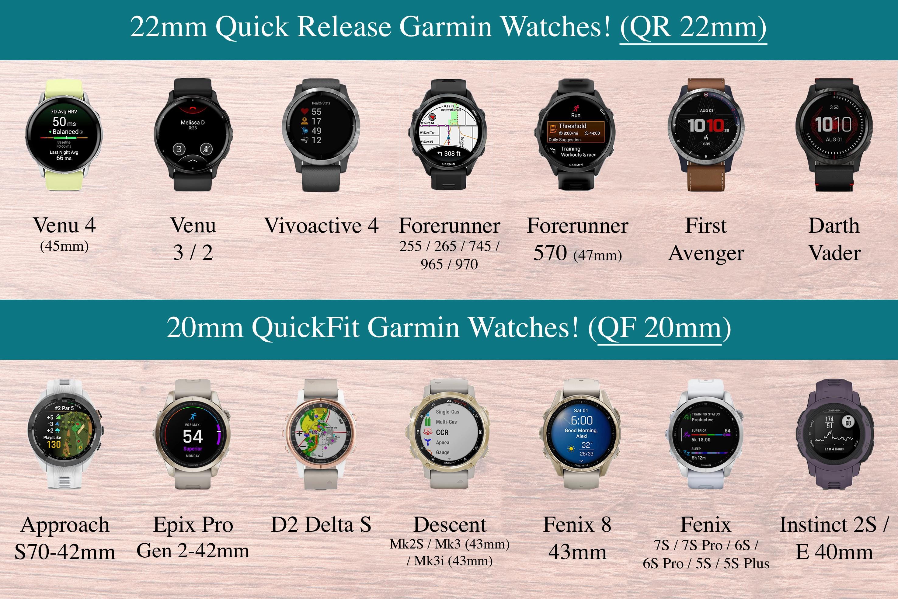 Garmin Quickfit Watch Band 26mm 22mm 20mm Men, Garmin Quick