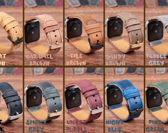 Personalized Leather Fitbit Charge Band: Distressed Cow Leather Strap