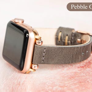 Personalized Apple Watch Band Women, Leather Apple Strap Girl All Series, Apple Band 38mm 40mm 41mm 42mm 44mm 45mm 46mm 49mm Girlfriend Gift
