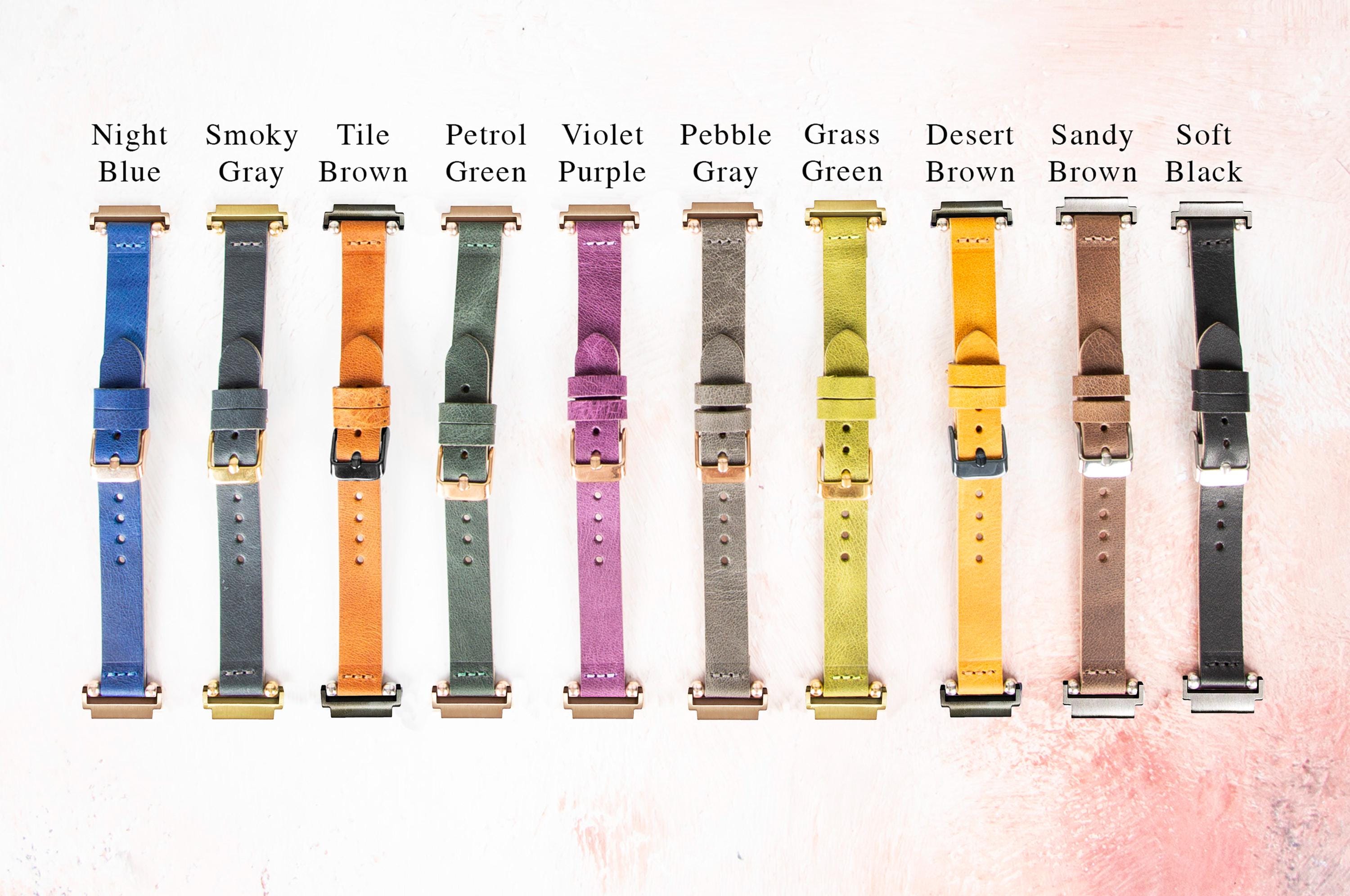 Beaded Leather Galaxy Watch Band: Personalized Samsung Watch Strap